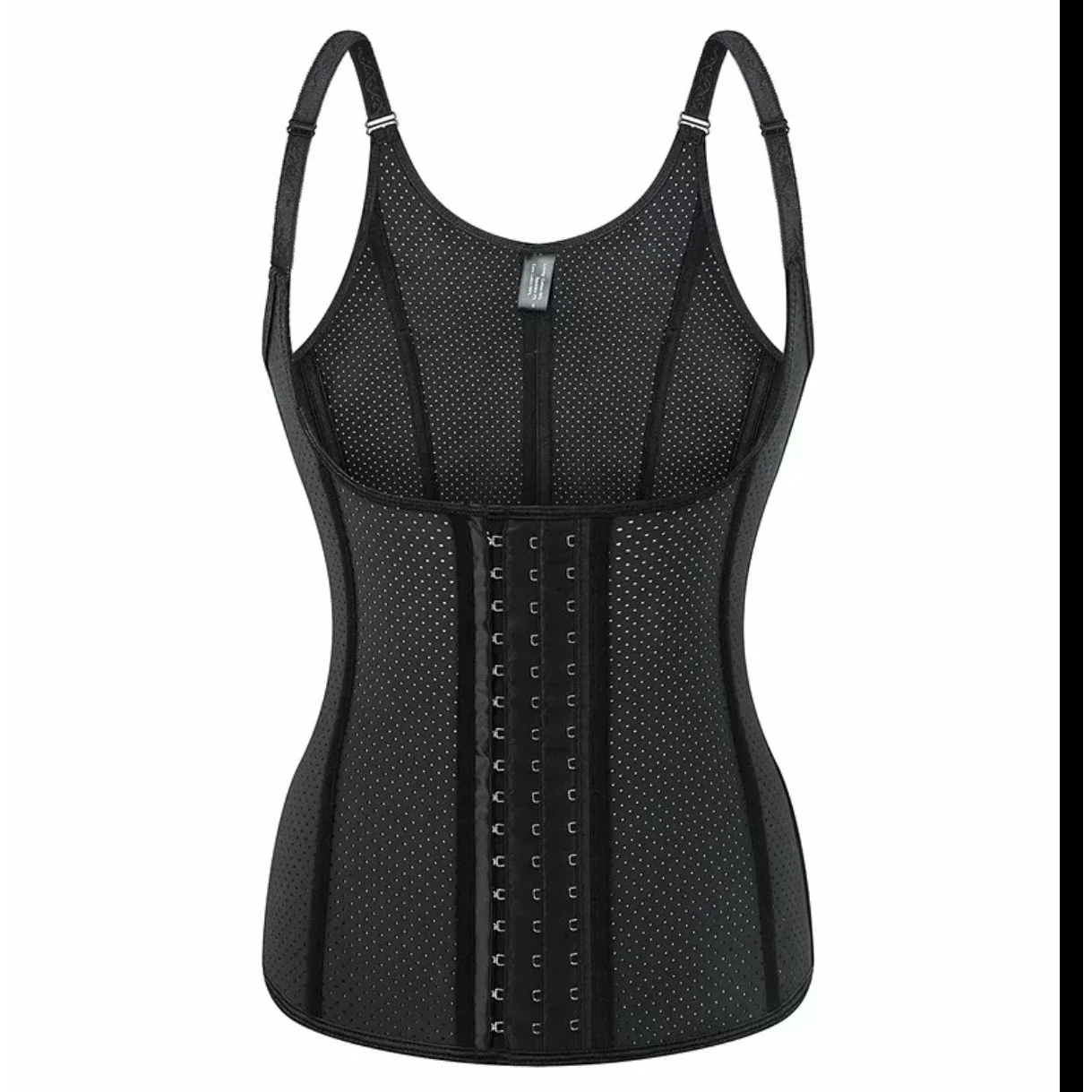 9 steel bone Breathable Latex Corset Vest Waist Trainer - Image 3