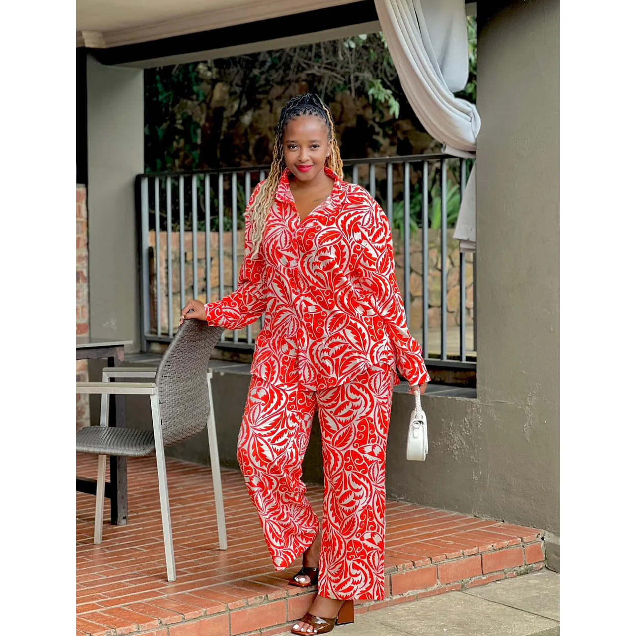 Vintage Printed Outfit Set - Image 5