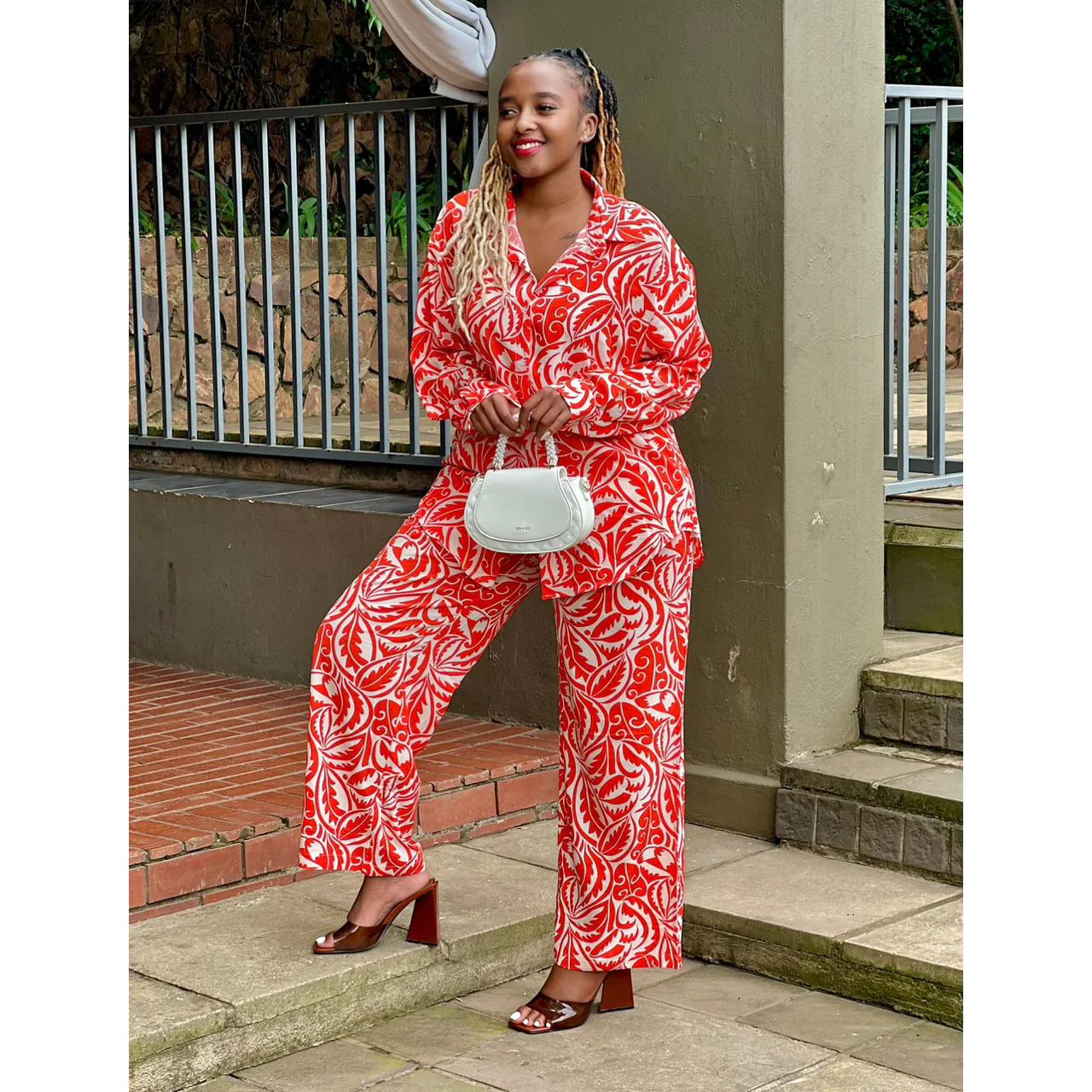 Vintage Printed Outfit Set - Image 7