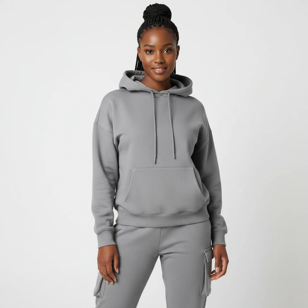 2 Piece Set Tracksuit Pocket Hoodies Sweatpants Suit. - Image 6