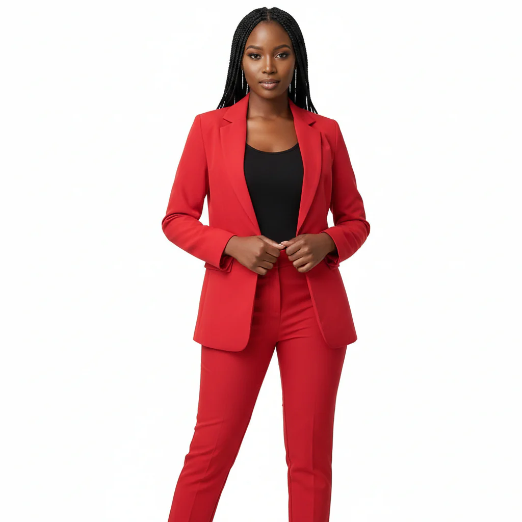 3/4 Sleeve Blazer And Formal Pants Set - Image 2