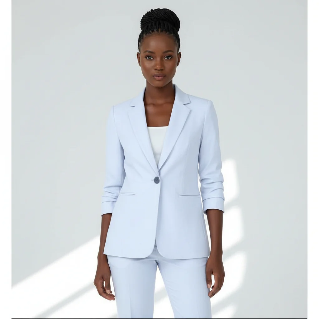3/4 Sleeve Blazer And Formal Pants Set - Image 5