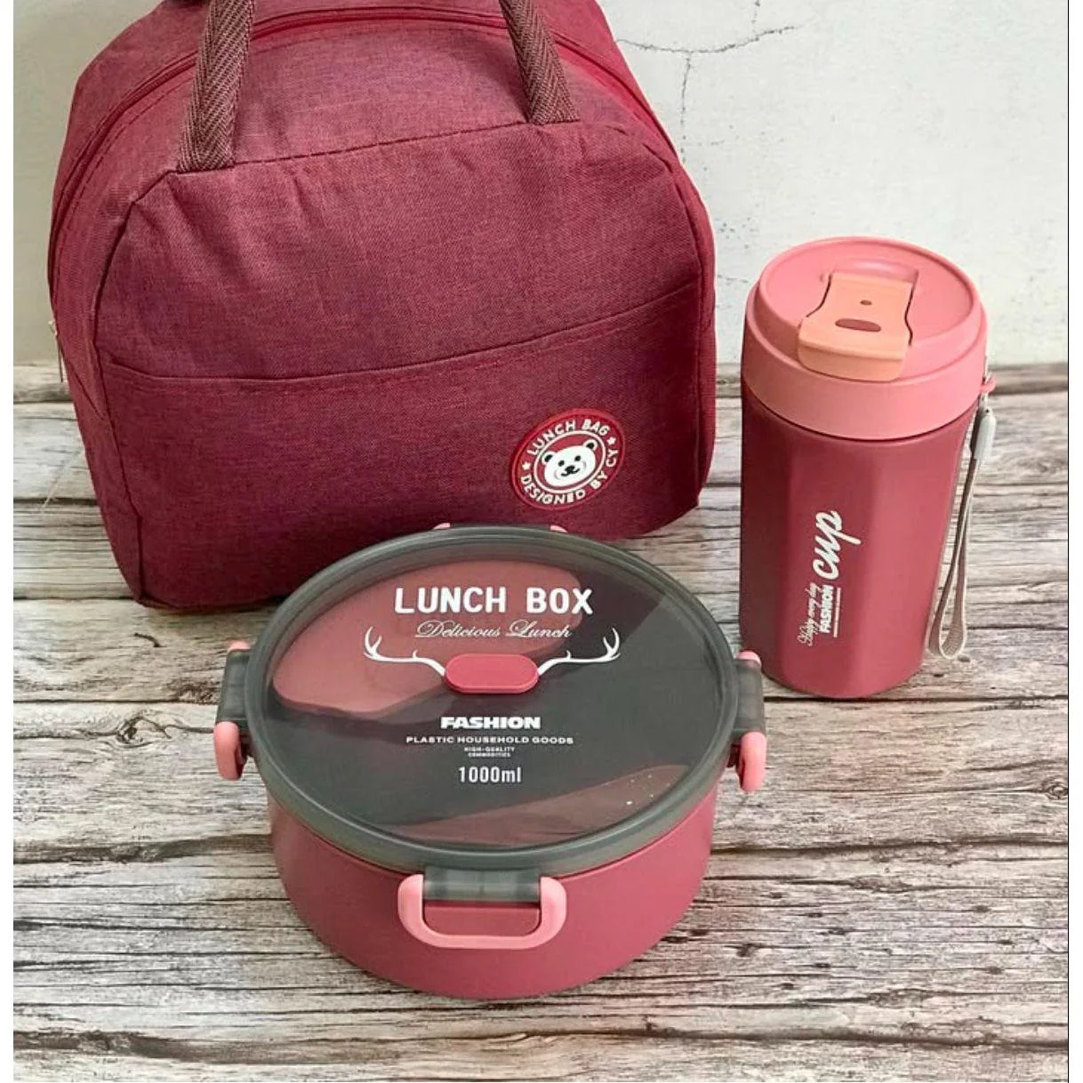 Round leakproof lunch box Combo. - Image 3