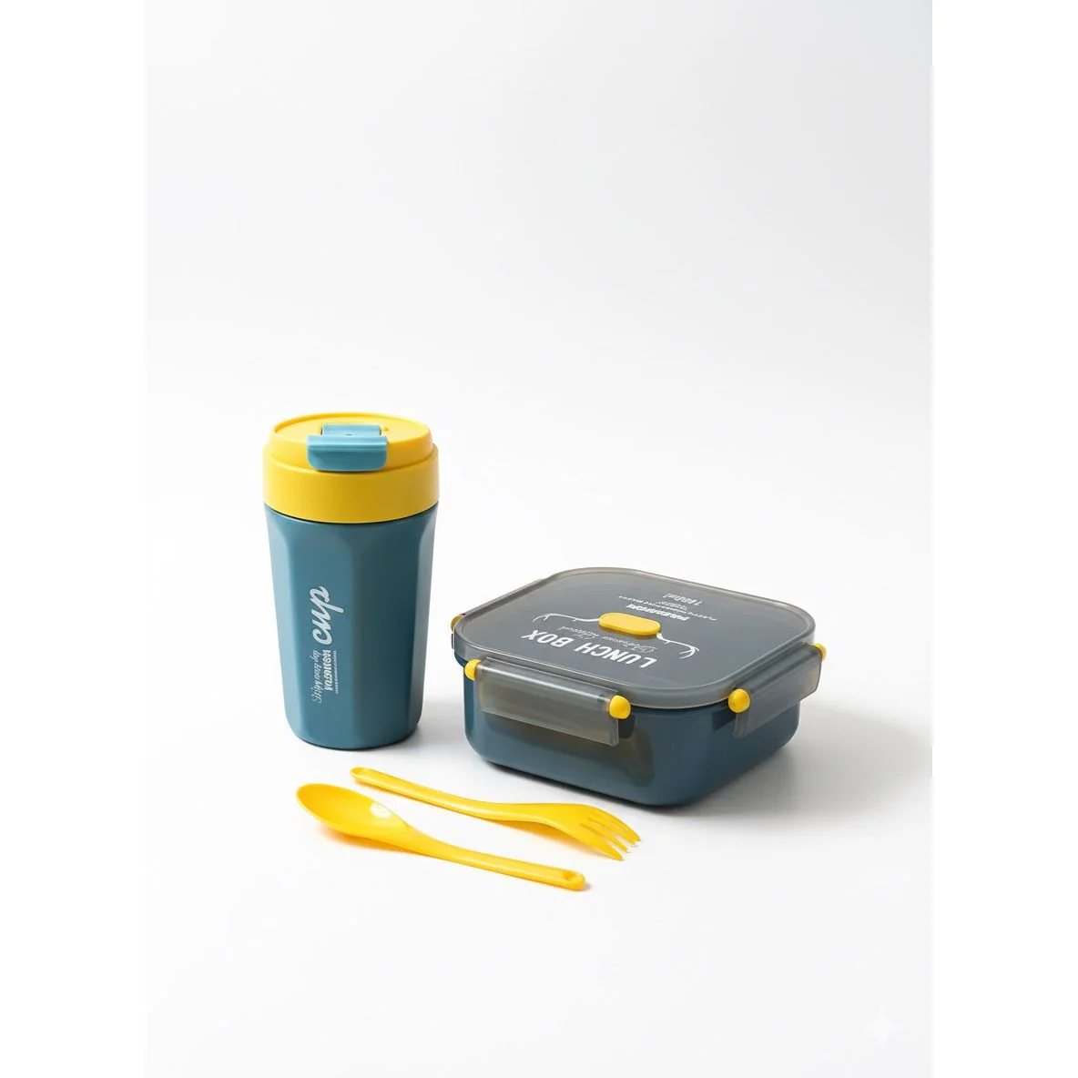 4-Piece Reusable Lunch Box & Cup Set - Image 2