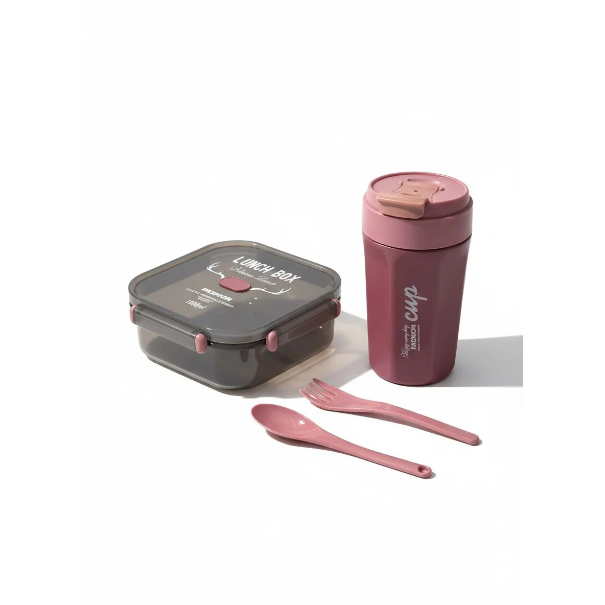 4-Piece Reusable Lunch Box & Cup Set - Image 3