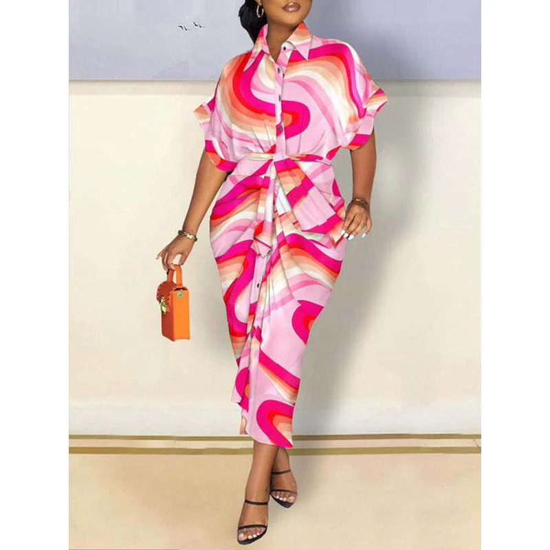 Summer Fashion Printed Dress - Image 2