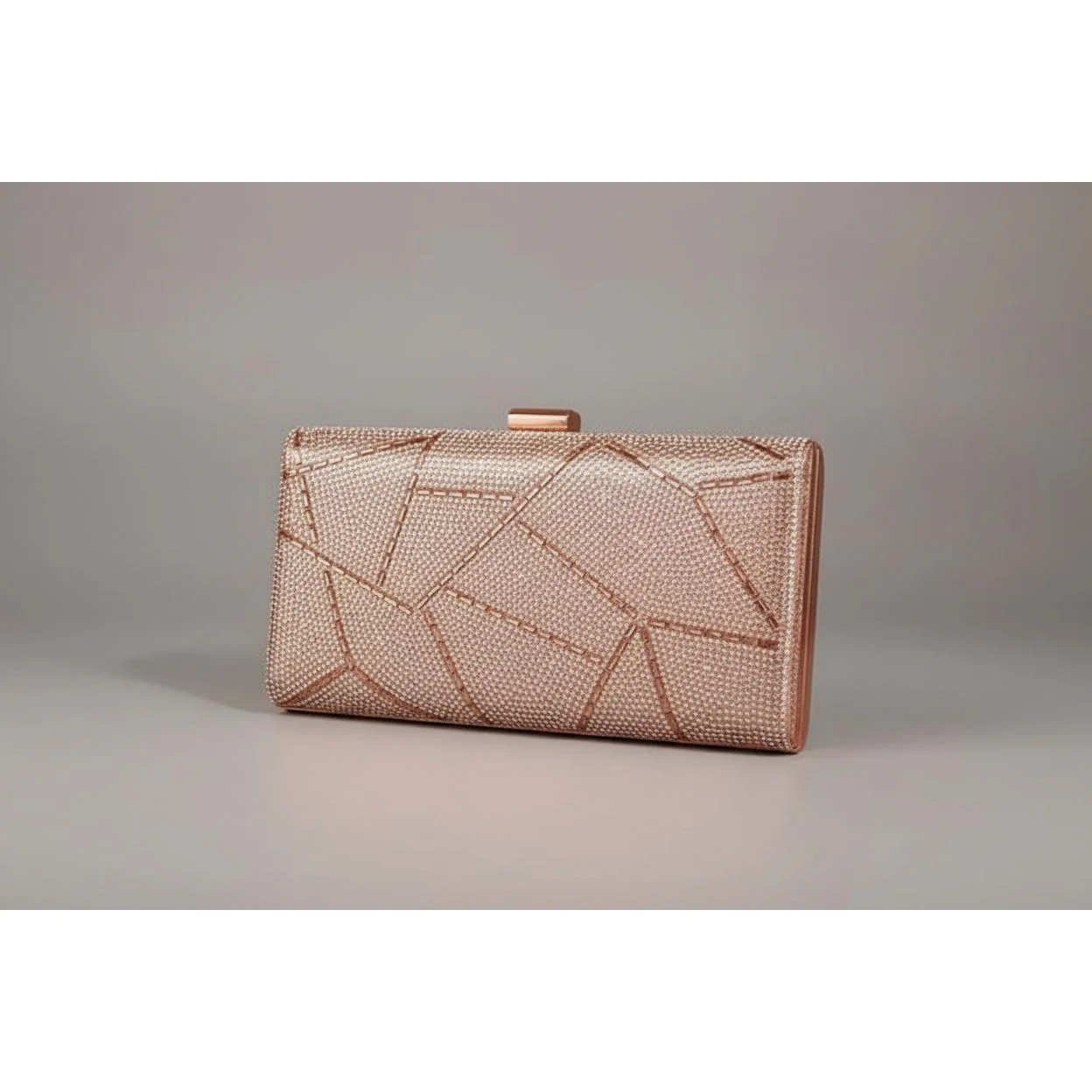 Abstract Diamante & Rhinestone Clutch Bag - Image 4
