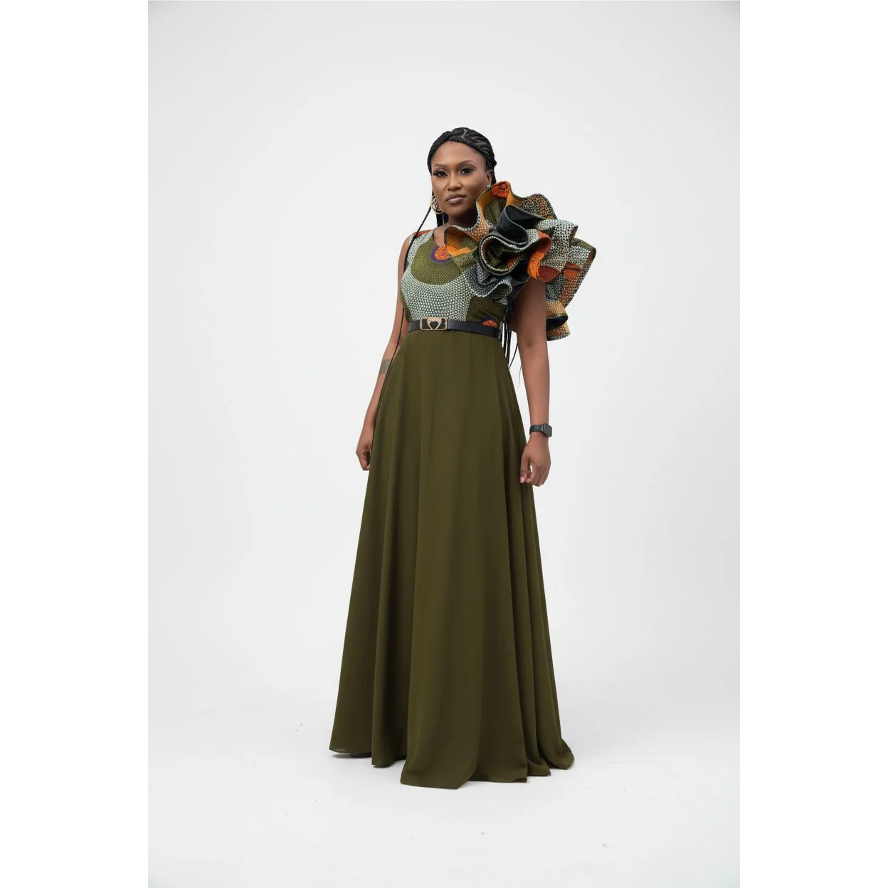 African Beauty Floral flower Dress.