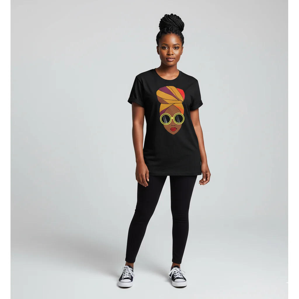 African Diva Queen Graphic Print T-Shirt. - Image 2