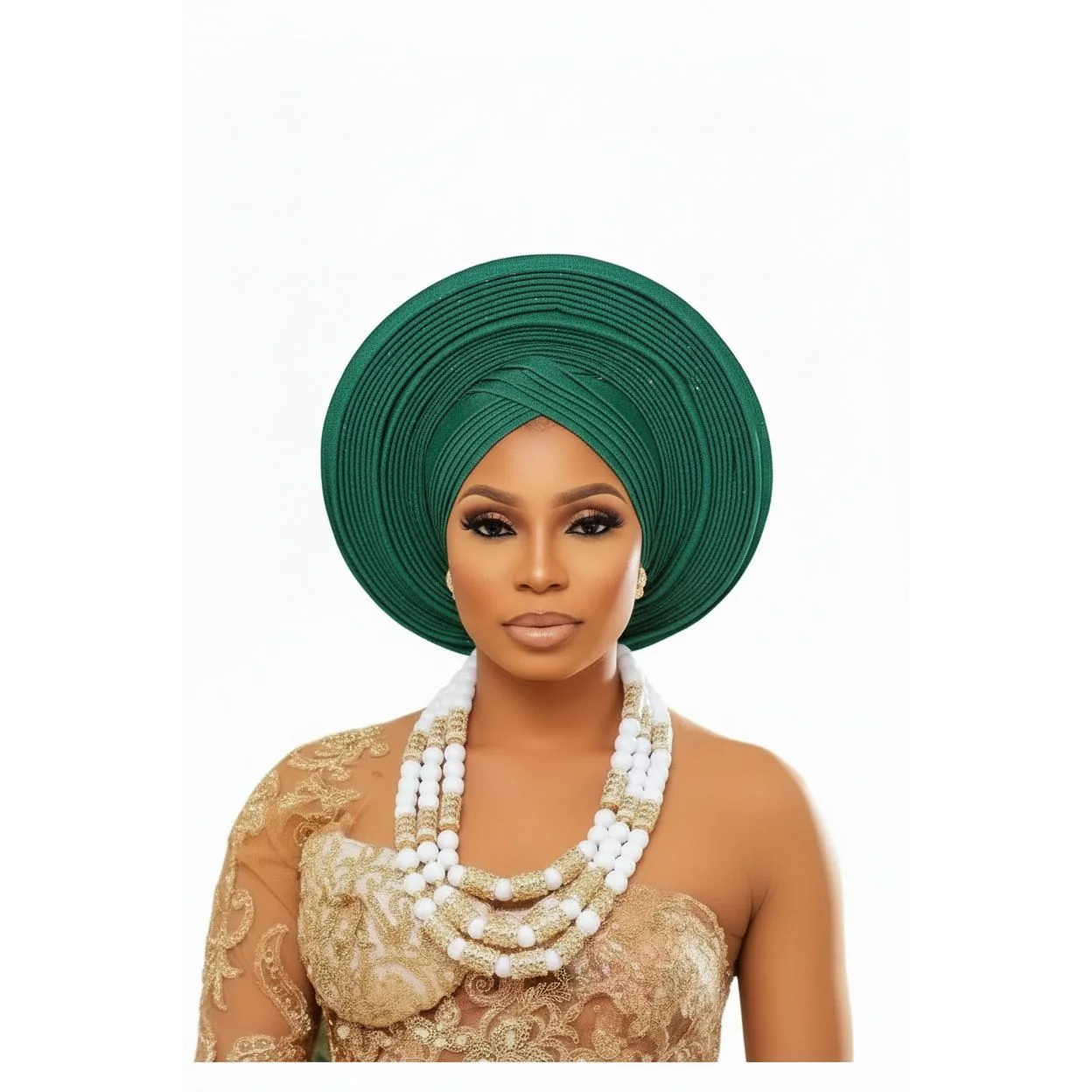 African Traditional Pre-tied Head Turban - Image 2