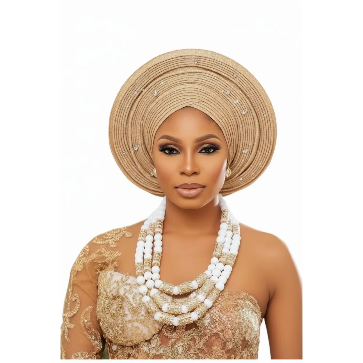 African Traditional Pre-tied Head Turban - Image 3