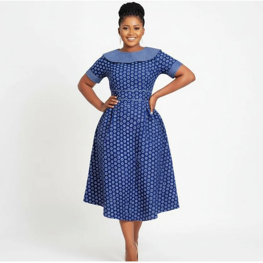 African Exclusive Traditional Fashion Dress - Image 3