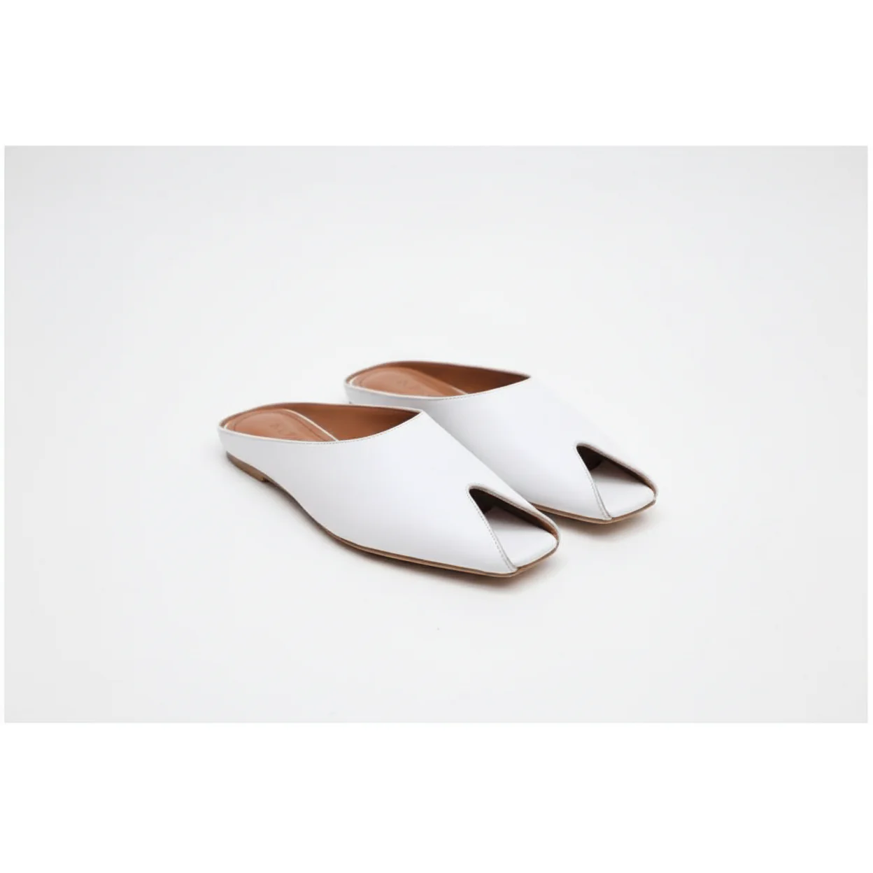 Leather A-cut Mule Shoes - Image 3