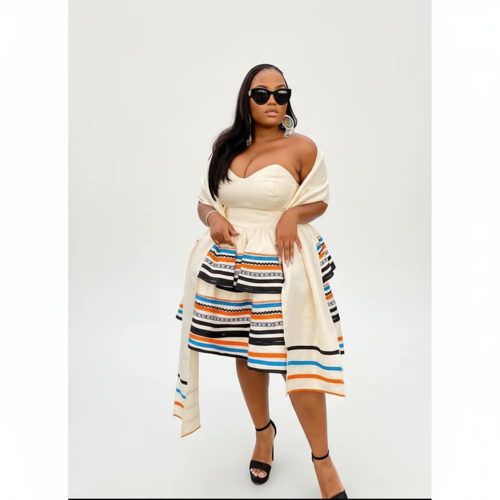 Ankara Traditional Boobtube Dress. - Image 3