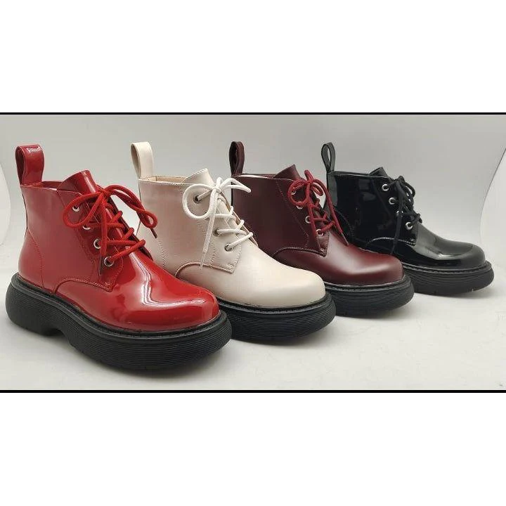 Retro Thick-soled Ankle Short Boots - Image 14