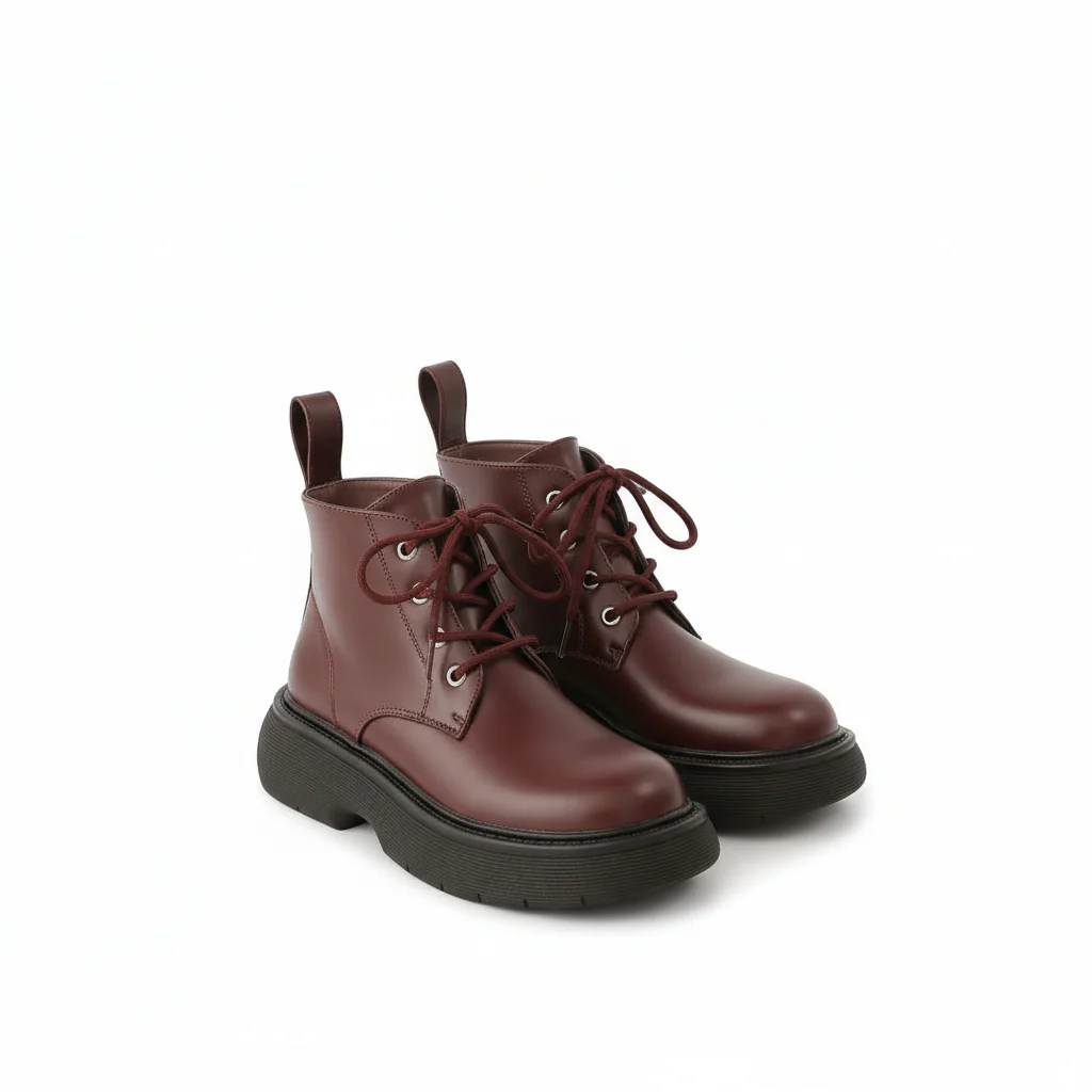 Retro Thick-soled Ankle Short Boots - Image 7