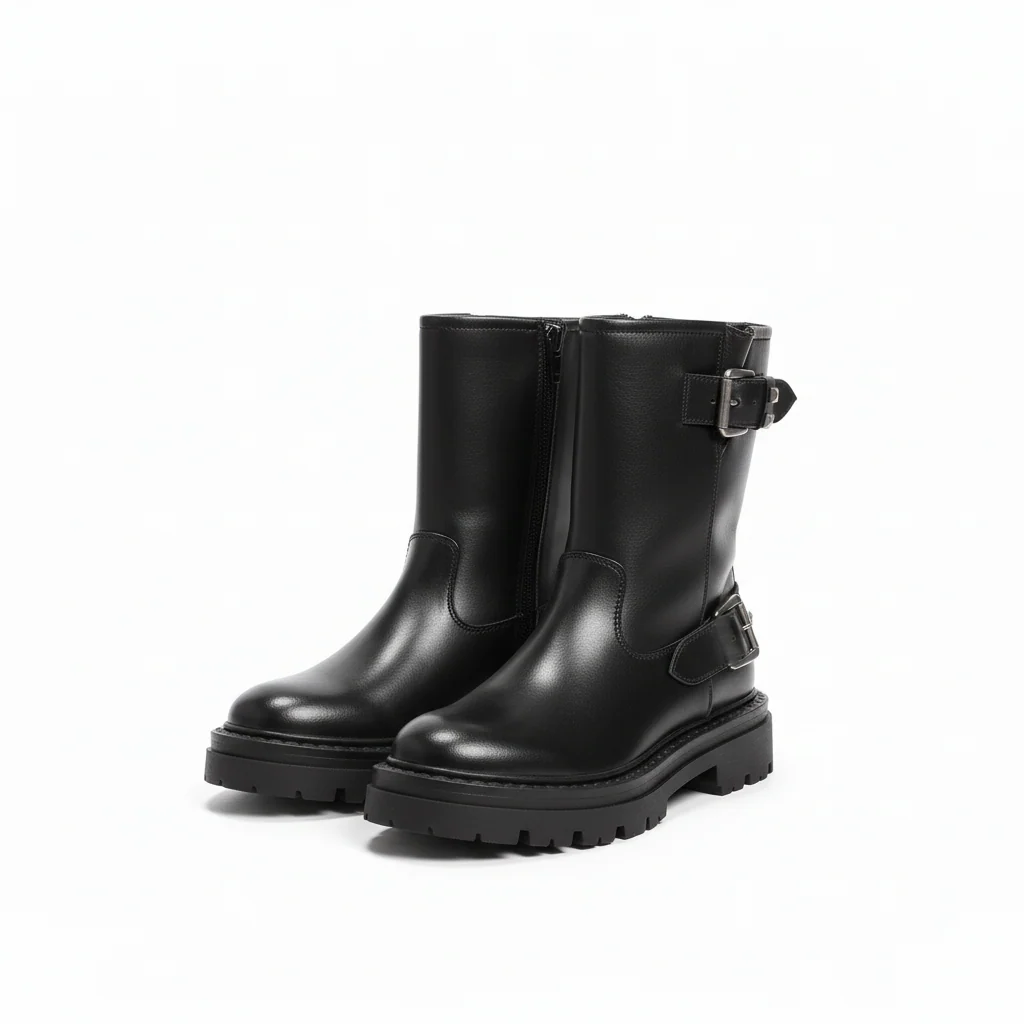 Ankle Boots Fashion Elegant Side Zippers Shoes