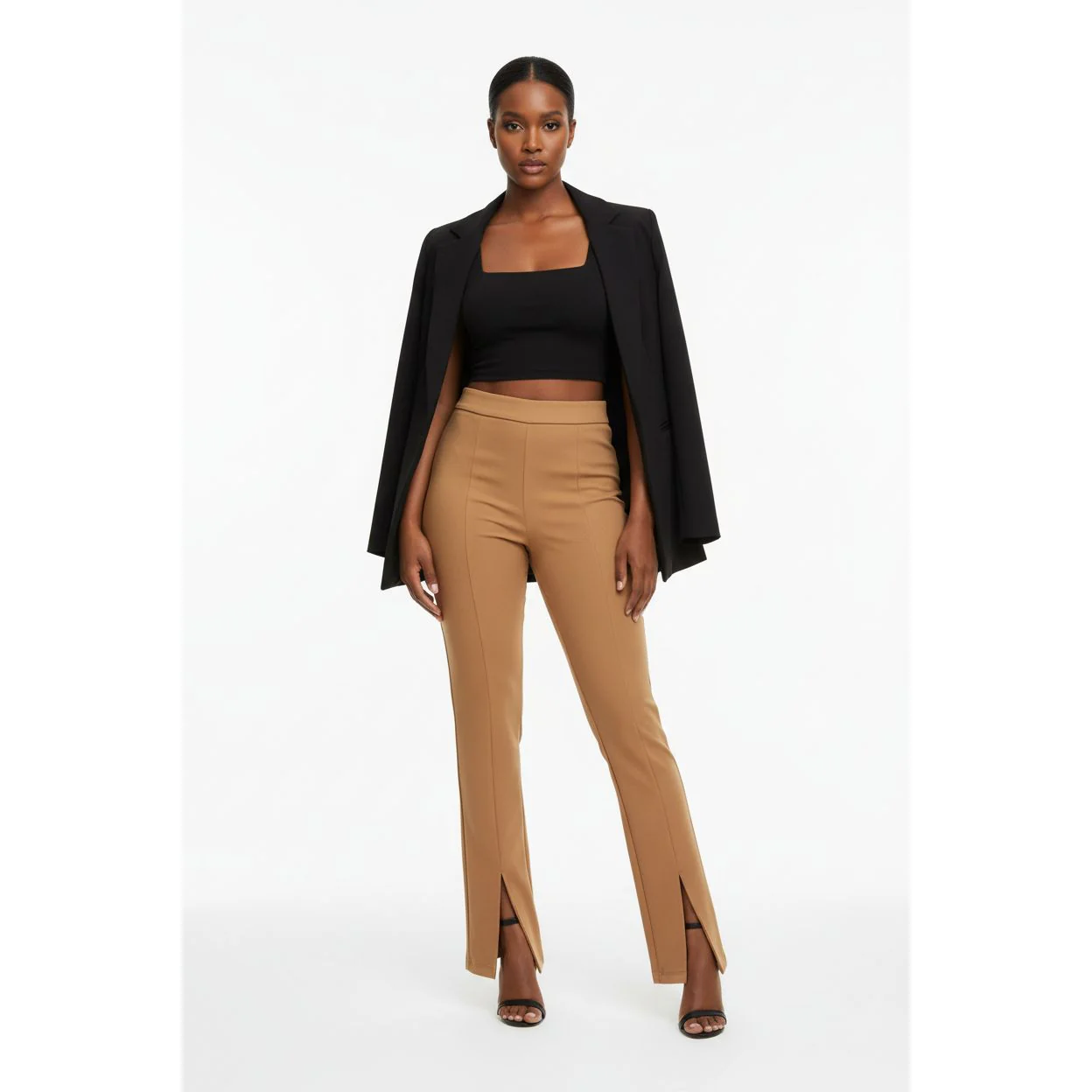 Ankle Slit High Waisted Pant - Image 2