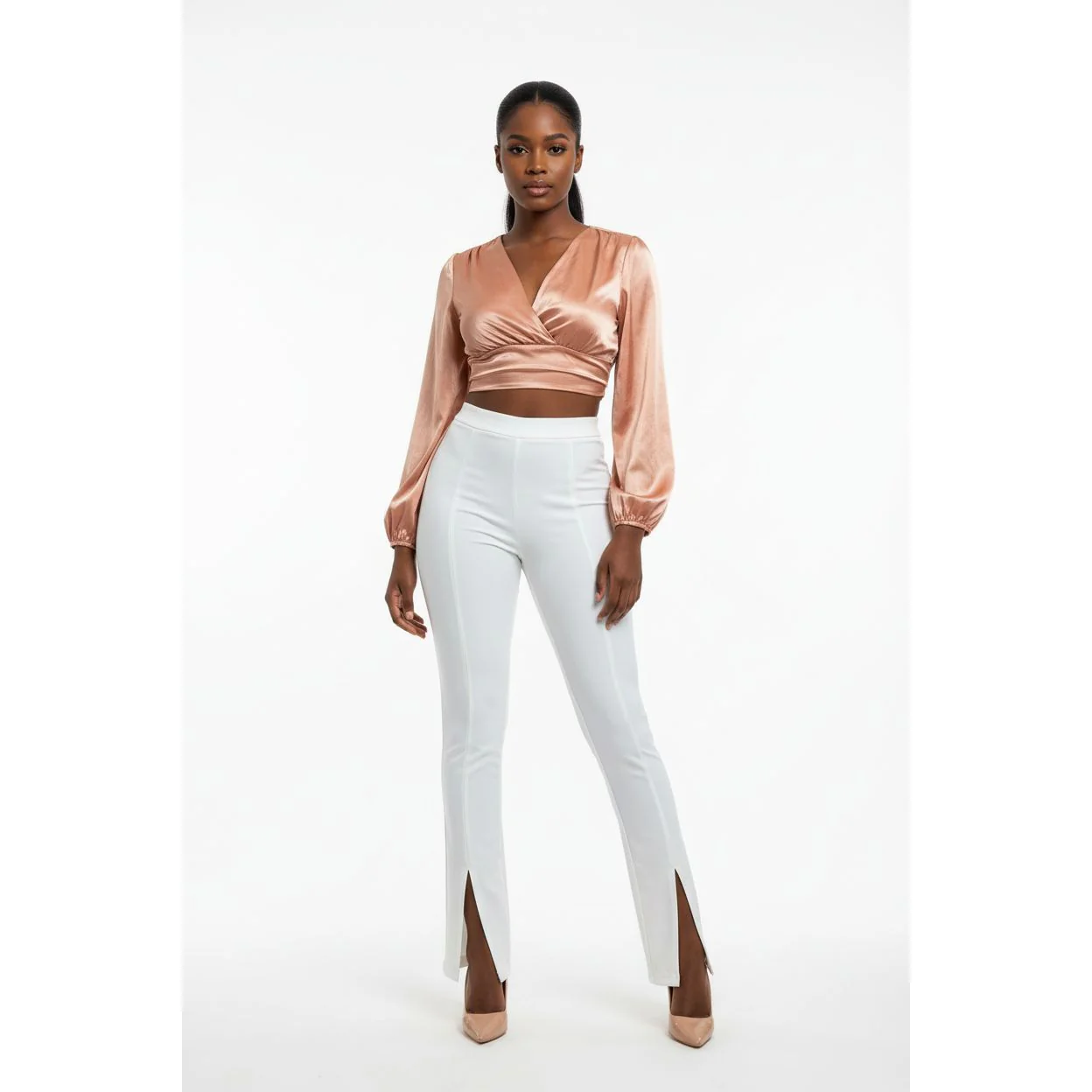 Ankle Slit High Waisted Pant - Image 6