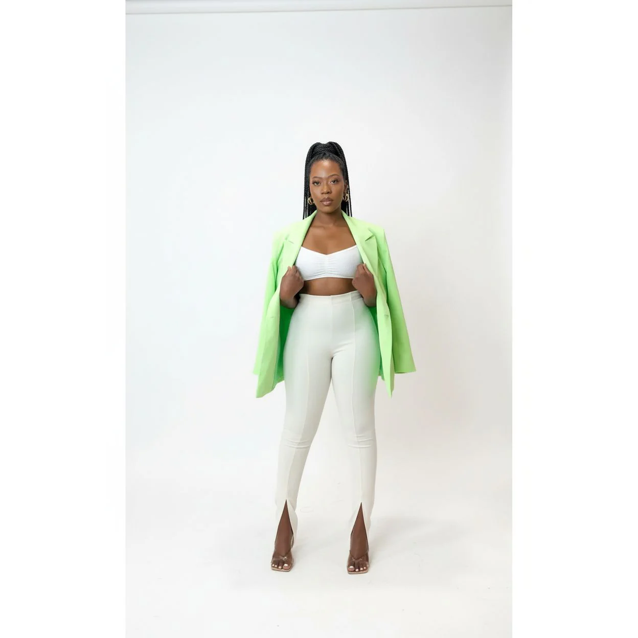 Ankle Slit High Waisted Pant - Image 7