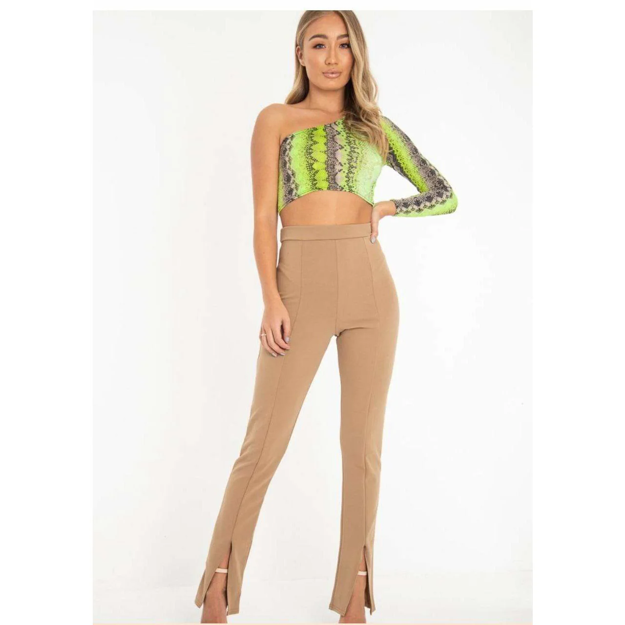 Ankle Slit High Waisted Pant - Image 8