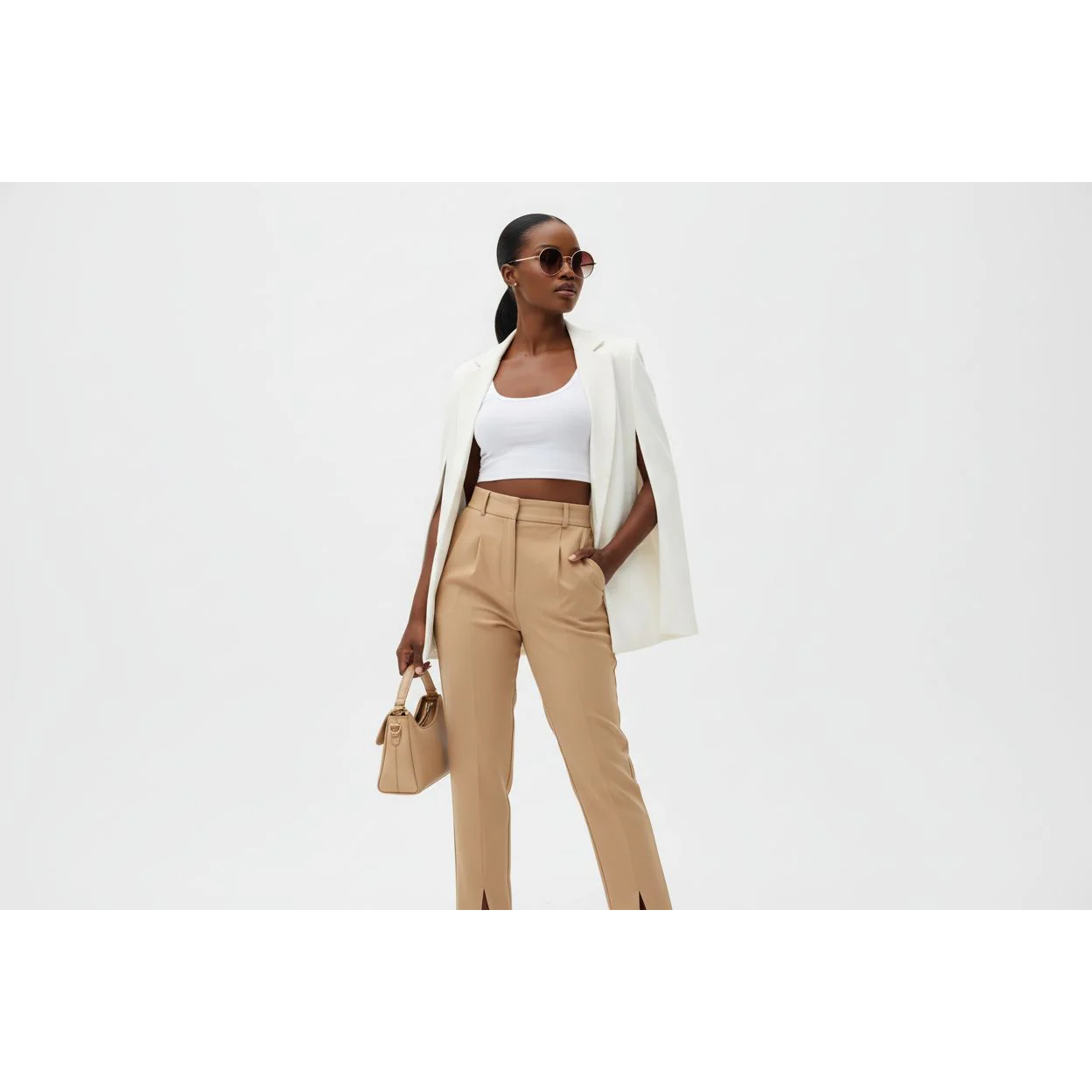 Ankle Slit High Waisted Pant - Image 3