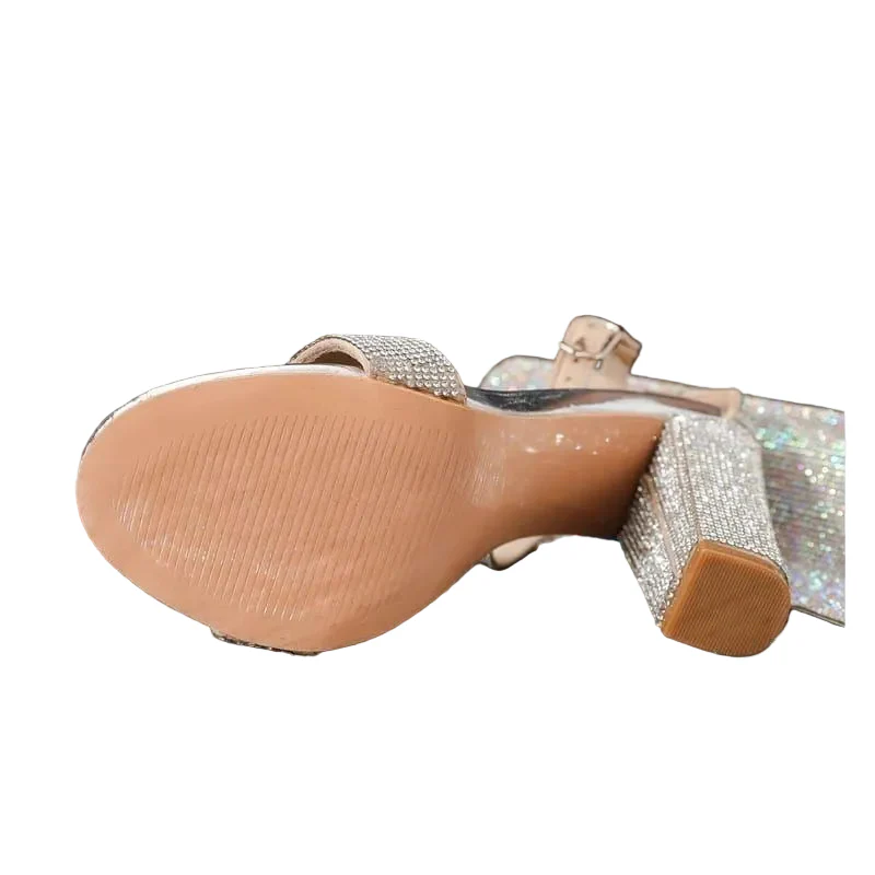 Ankle Strap Thick Heel Shoes - Image 4