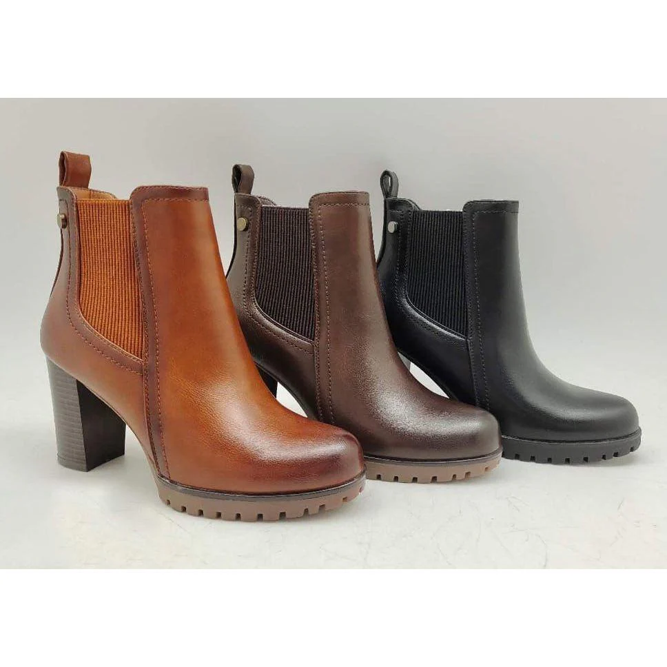 Ankle Stretchy Solid Color Boots - Image 6
