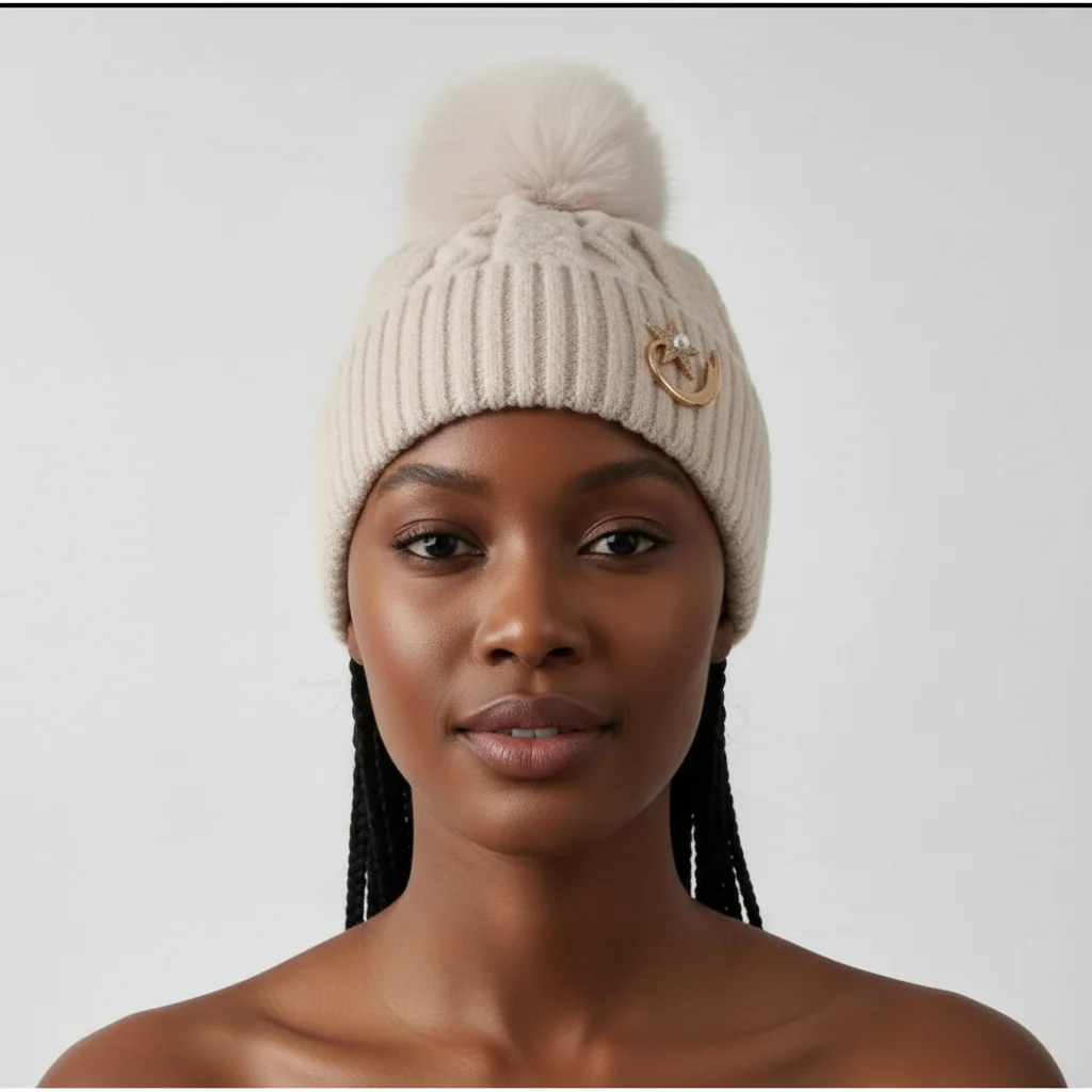 autumn and winter wool hat - Image 4