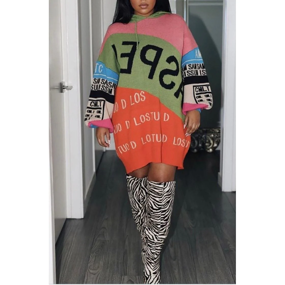 Plus Size Hooded Jersey - Image 2