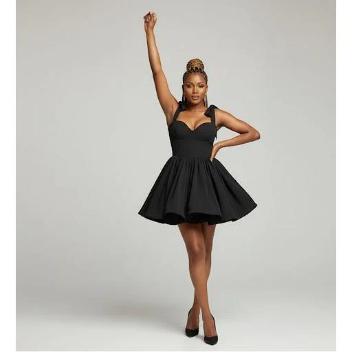 Backless Big Boobs Birthday Mini Pleated Dress - Image 2