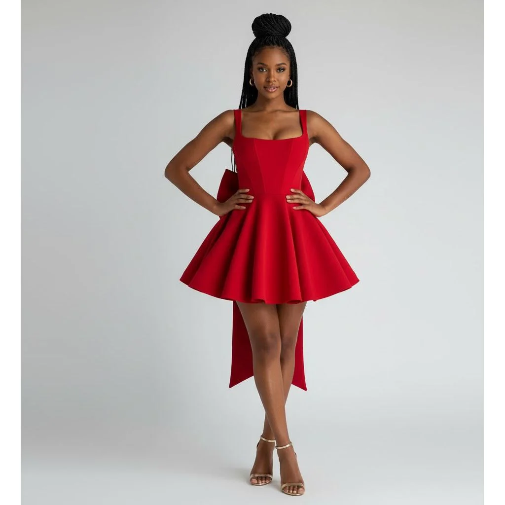 Backless Big Boobs Birthday Mini Dress