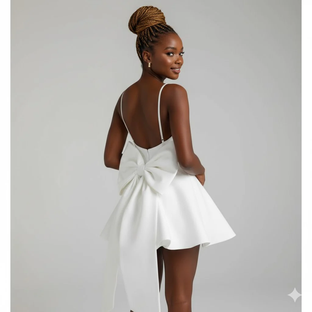 Backless Big Boobs Birthday Mini Dress - Image 2