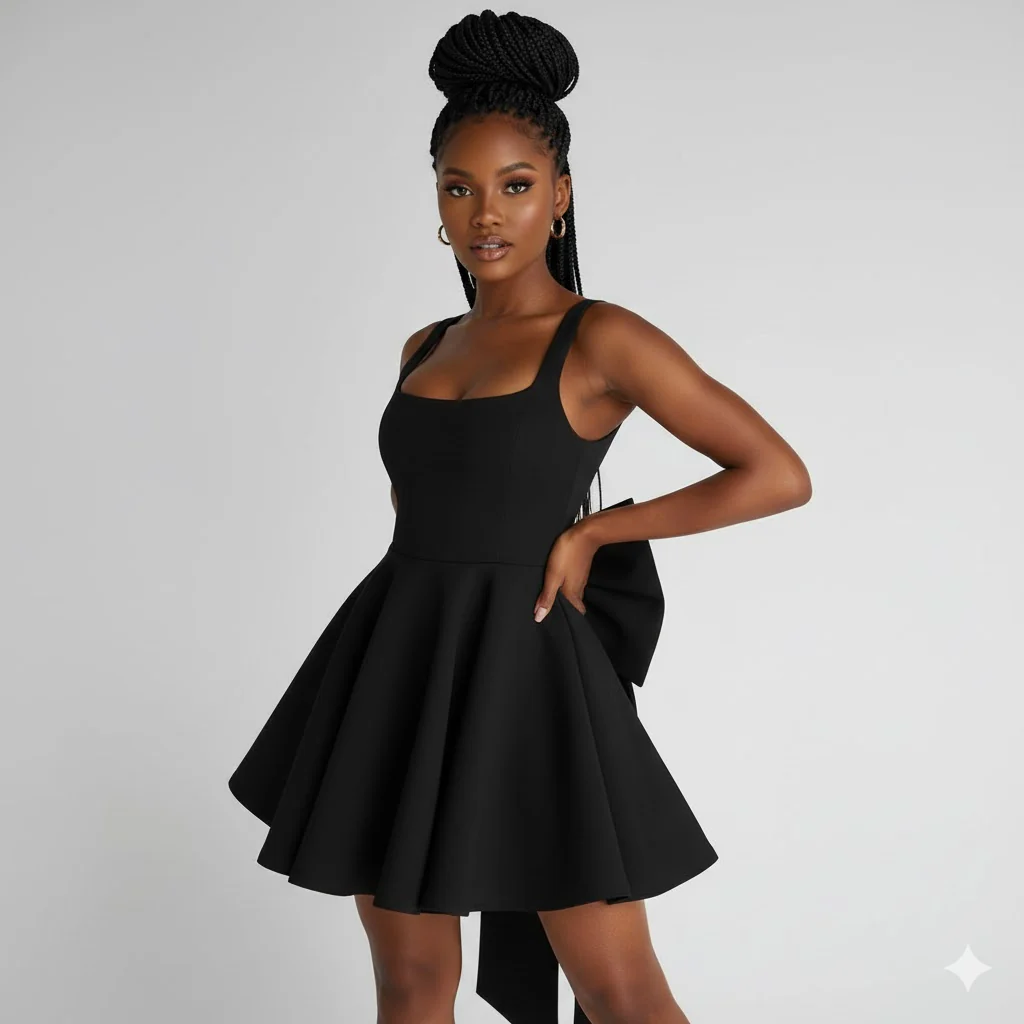 Backless Big Boobs Birthday Mini Dress - Image 4