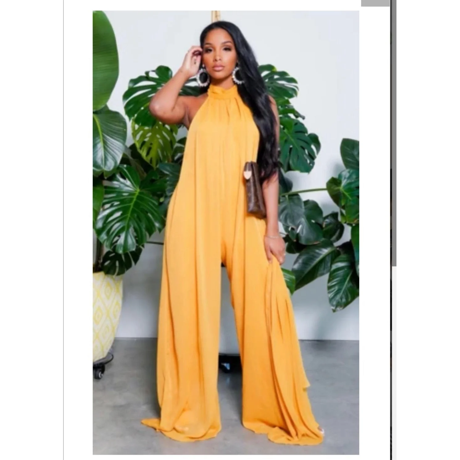 Backless Wide Leg Jumpsuit  - Image 5
