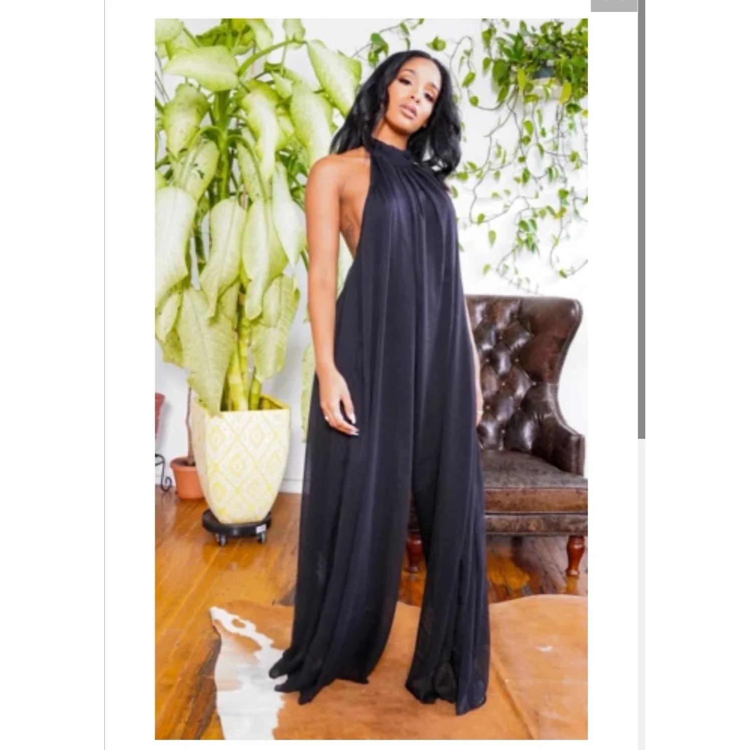 Backless Wide Leg Jumpsuit  - Image 6