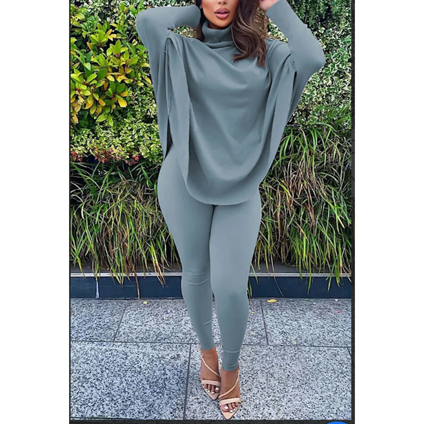 Batwing Sleeve Top & Pants Two Pieces - Image 6