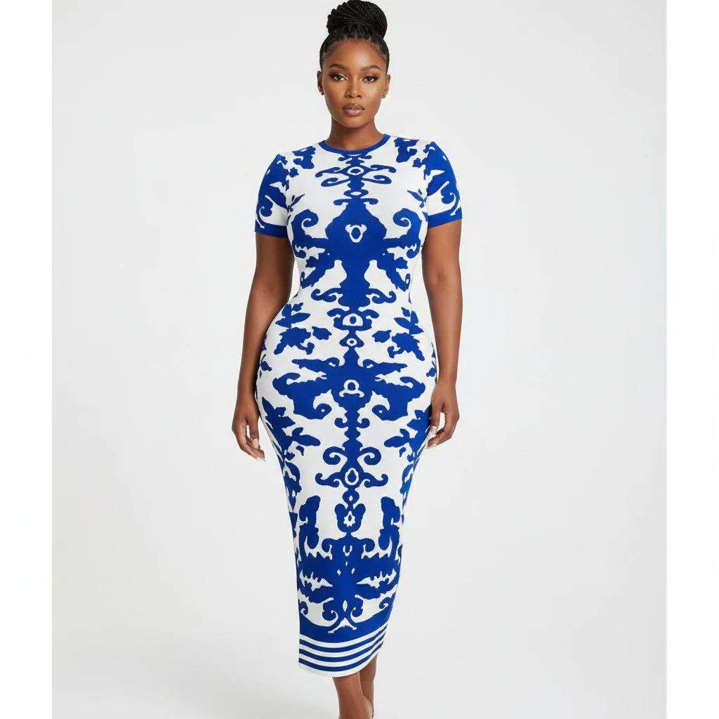 Beautiful Stylish A-Line Short Sleeve Dress
