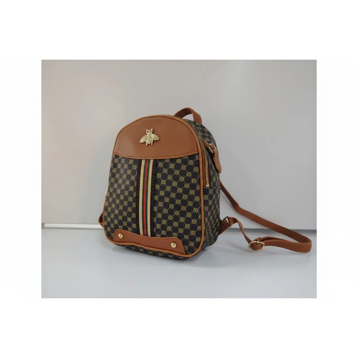 Bee Decor Geo Pattern Backpack - Image 2