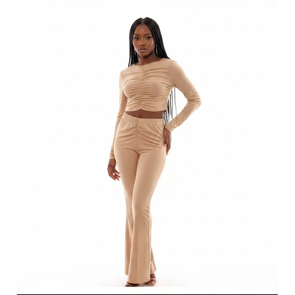 Bell Bottom and Crop Top Set