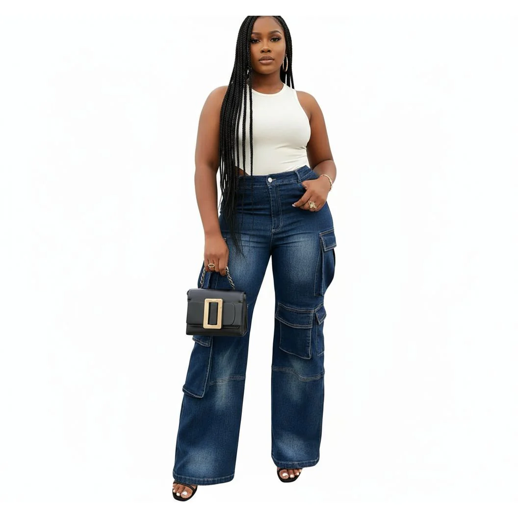 Bell-Bottoms Cargo Denim.