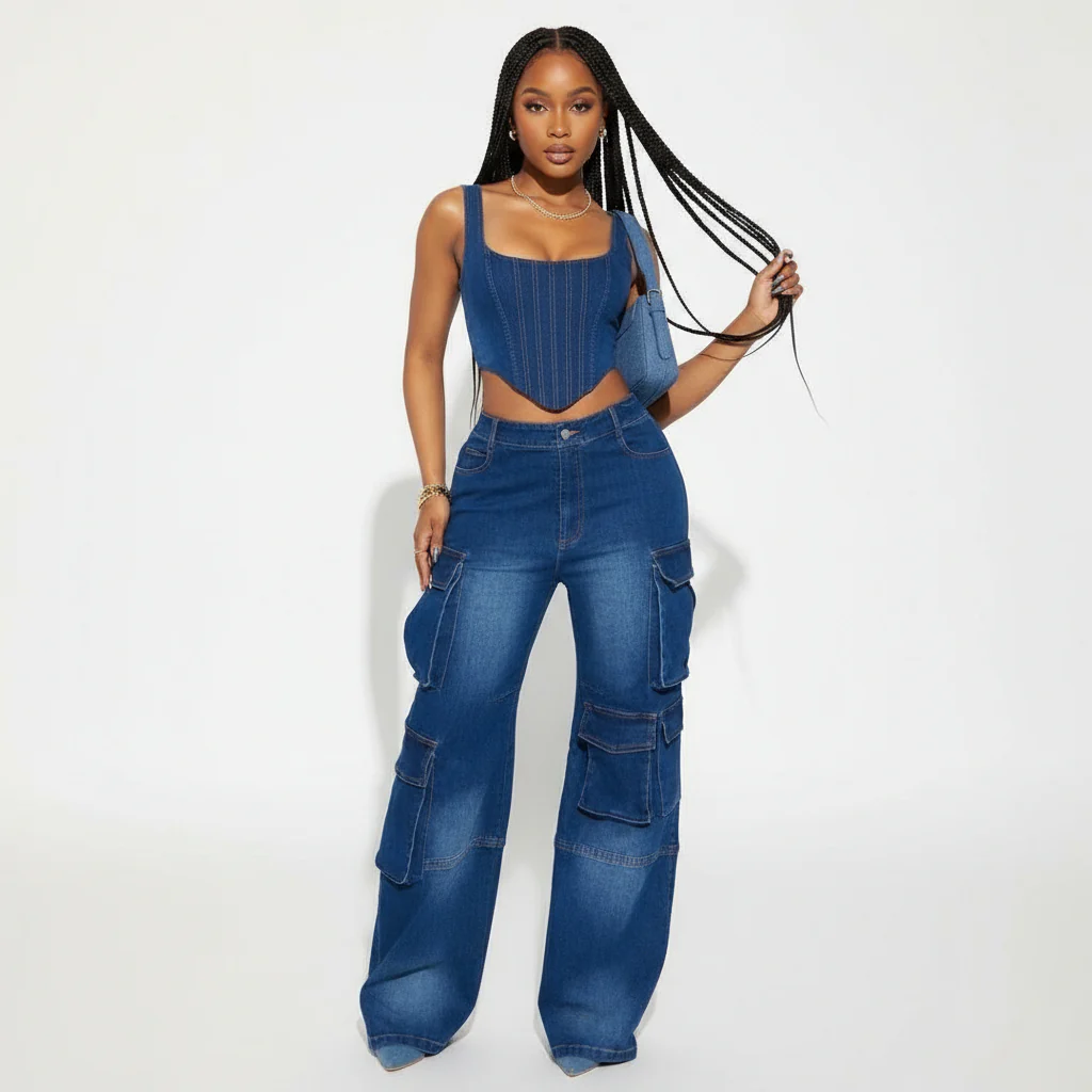 Bell-Bottoms Cargo Denim. - Image 2