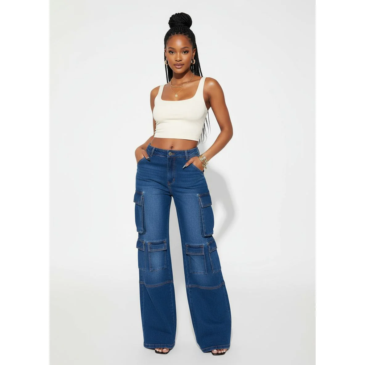 Bell-Bottoms Cargo Denim. - Image 4