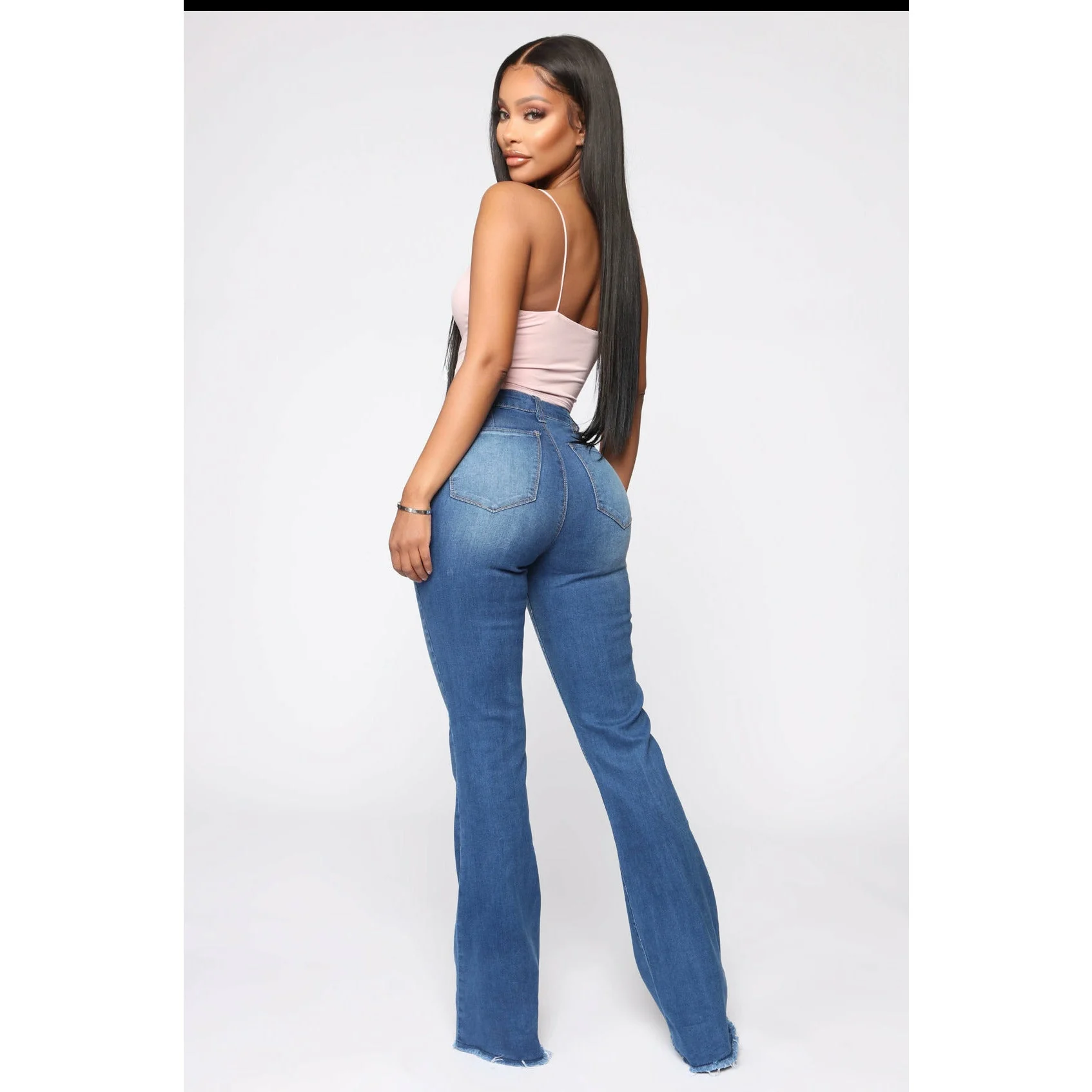 Bellbottom High Waisted Jeans - Image 8