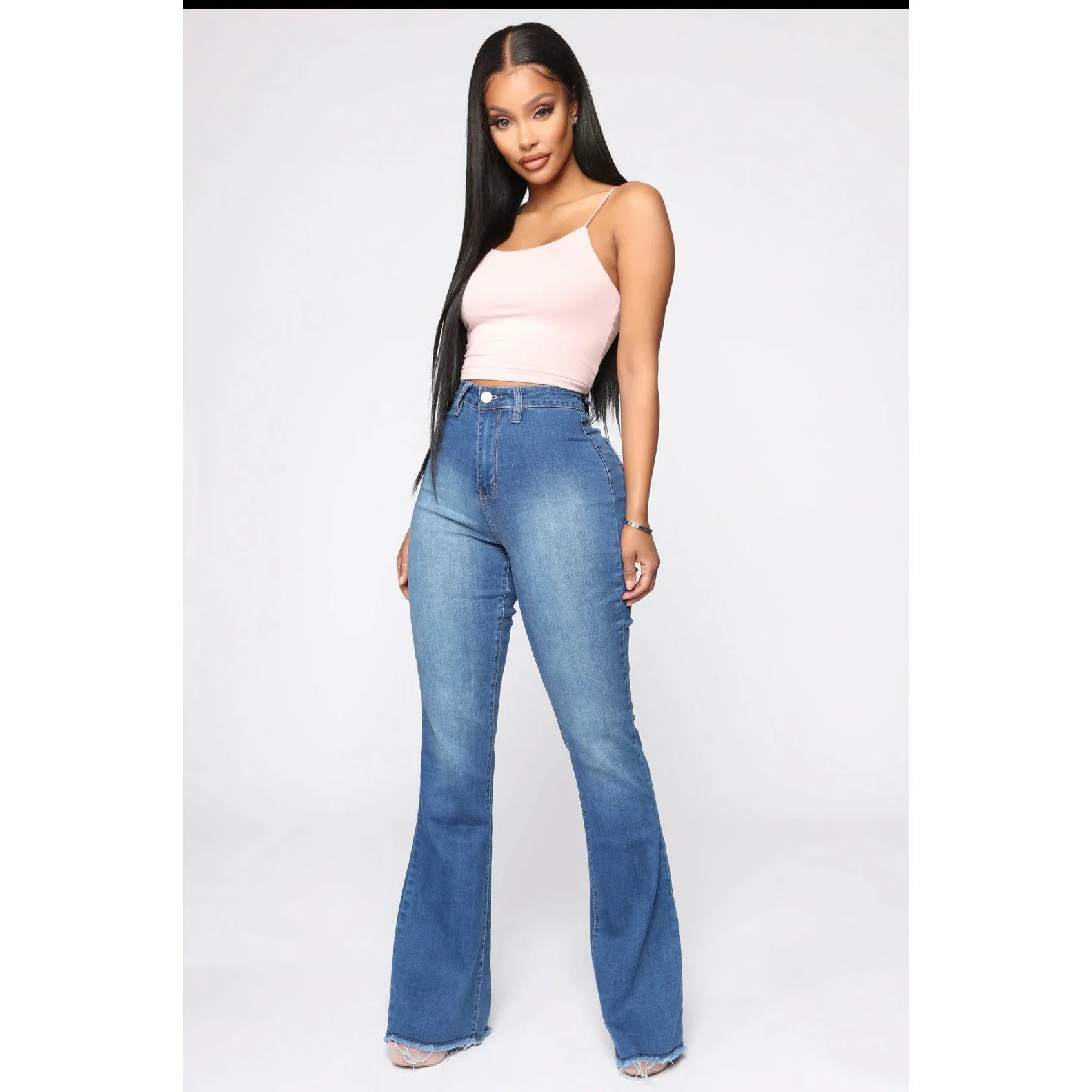 Bellbottom High Waisted Jeans - Image 9