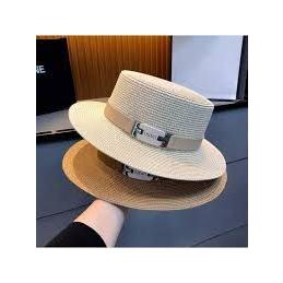 Belt Décor Sun Protection Straw Hat For Vacation. - Image 4