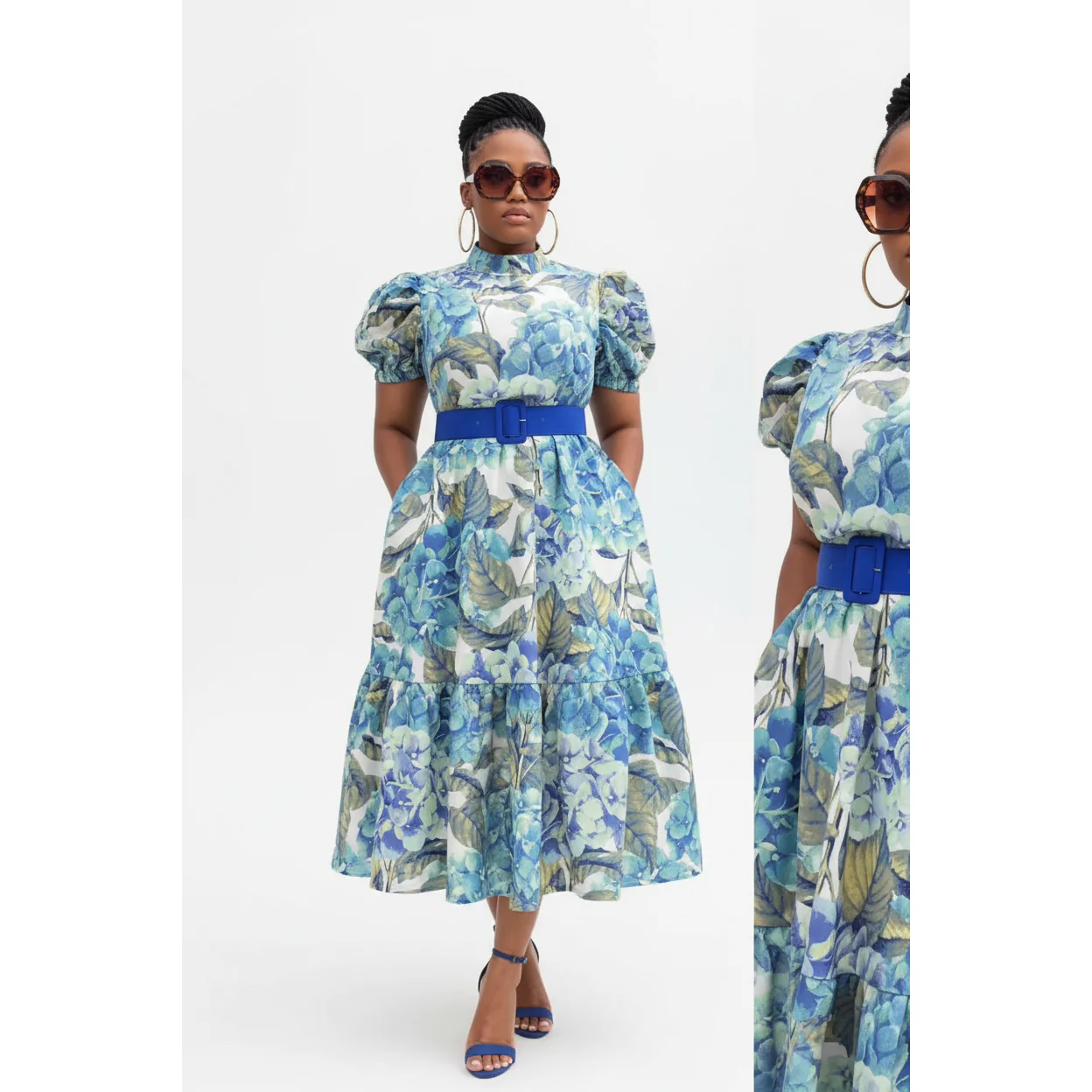 Belted Ankara Dress - Image 3