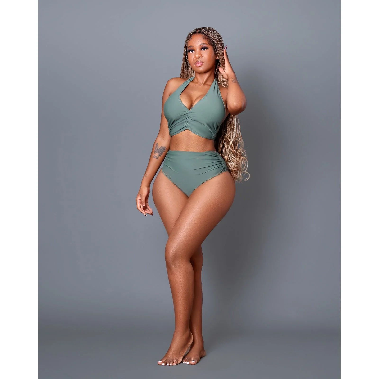 Best High Waisted Bathing Bikini Top Skirtini Swimsuits. - Image 2