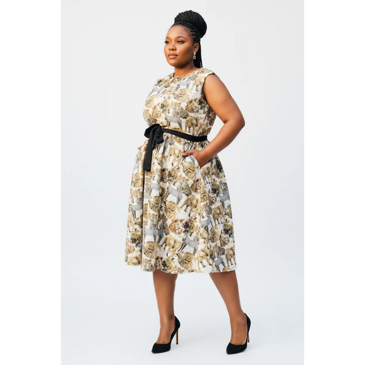 Big Five Printed Sleeveless Dress - Image 2