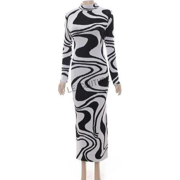 Bodycon Long Sleeve Dress - Image 6